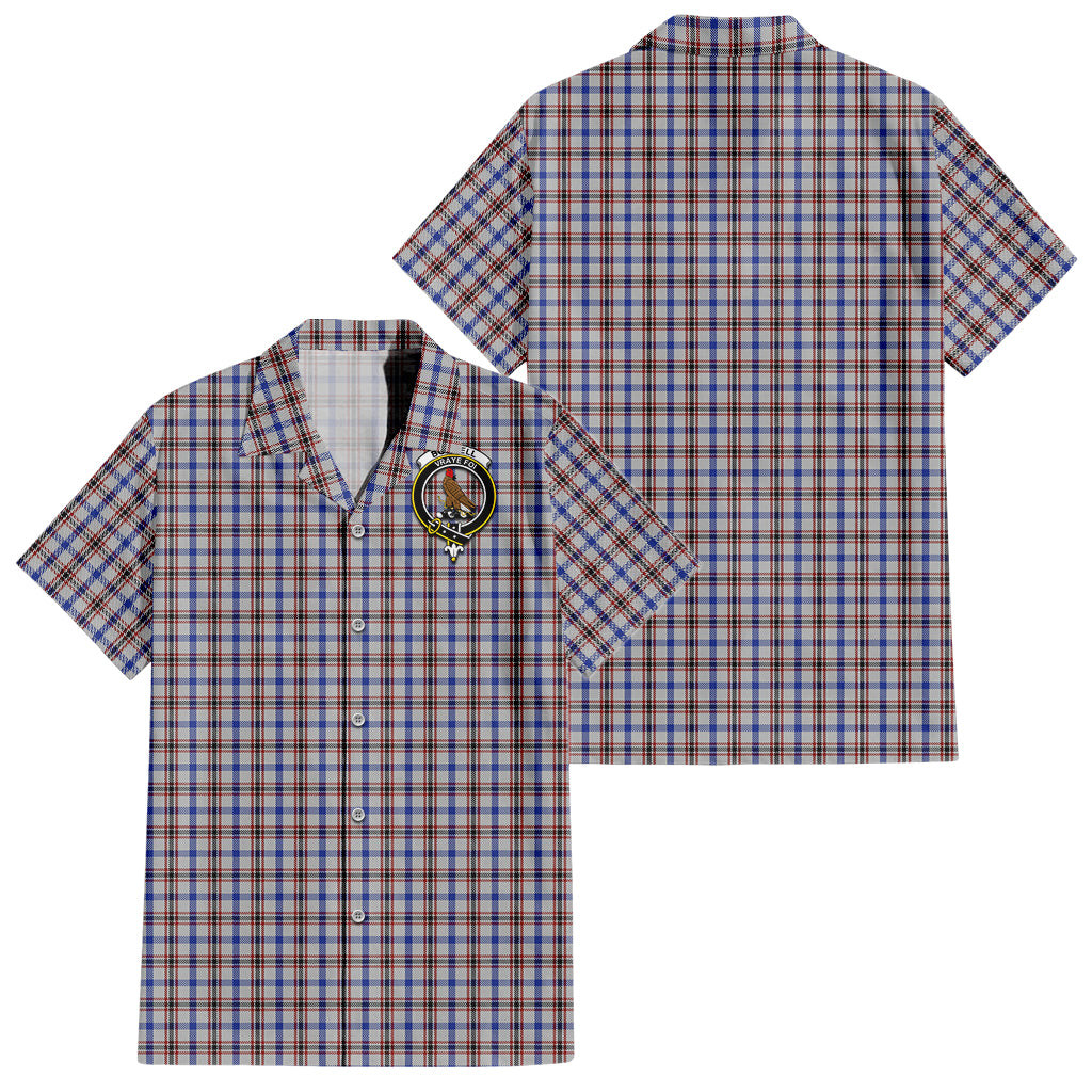 Boswell Tartan Hawaiian Shirt with Family Crest