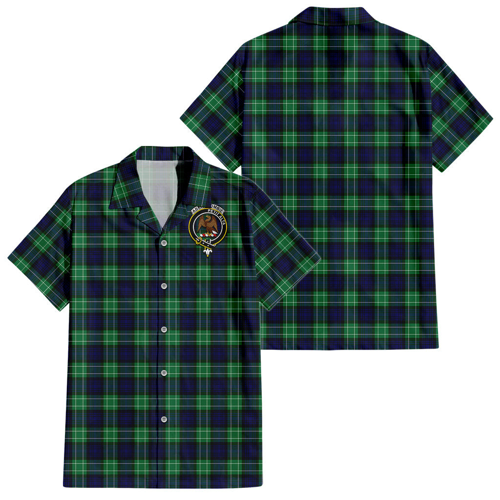 Abercrombie Tartan Hawaiian Shirt with Family Crest