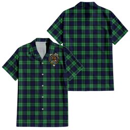 Abercrombie Tartan Hawaiian Shirt with Family Crest