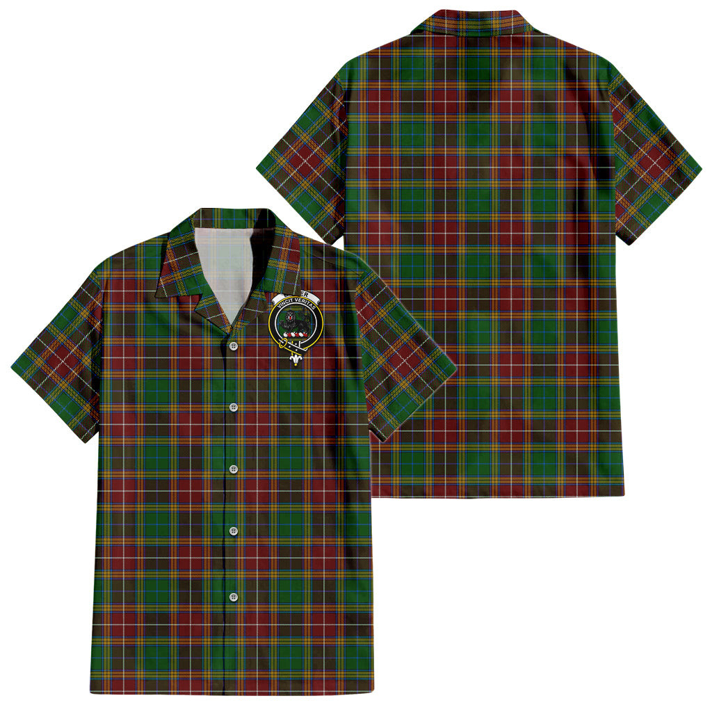 Baxter Tartan Hawaiian Shirt with Family Crest