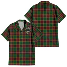 Baxter Tartan Hawaiian Shirt with Family Crest