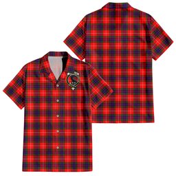 Abernethy Tartan Hawaiian Shirt with Family Crest