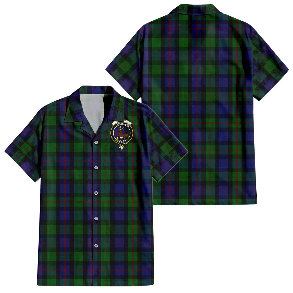 Blair Tartan Hawaiian Shirt with Family Crest