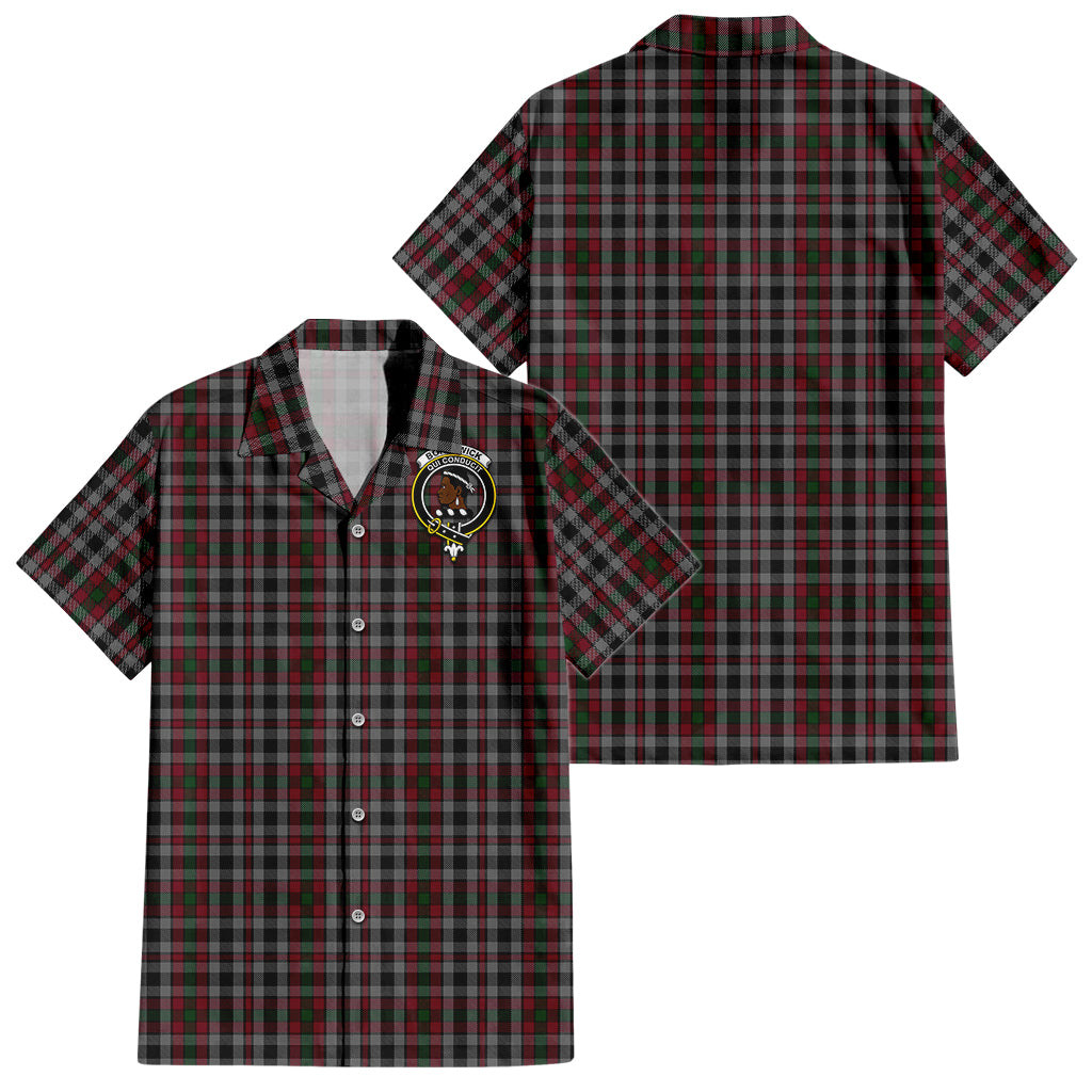 Borthwick Tartan Hawaiian Shirt with Family Crest