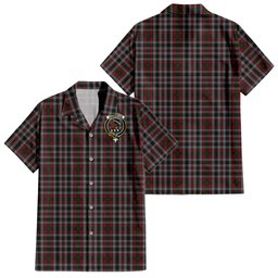 Borthwick Tartan Hawaiian Shirt with Family Crest