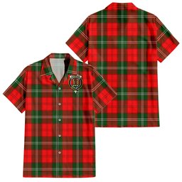 Gartshore Tartan Hawaiian Shirt with Family Crest