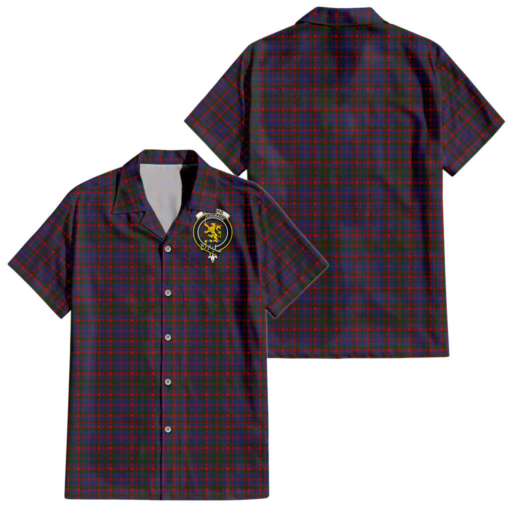Cumming Tartan Hawaiian Shirt with Family Crest