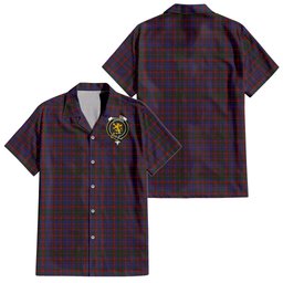Cumming Tartan Hawaiian Shirt with Family Crest