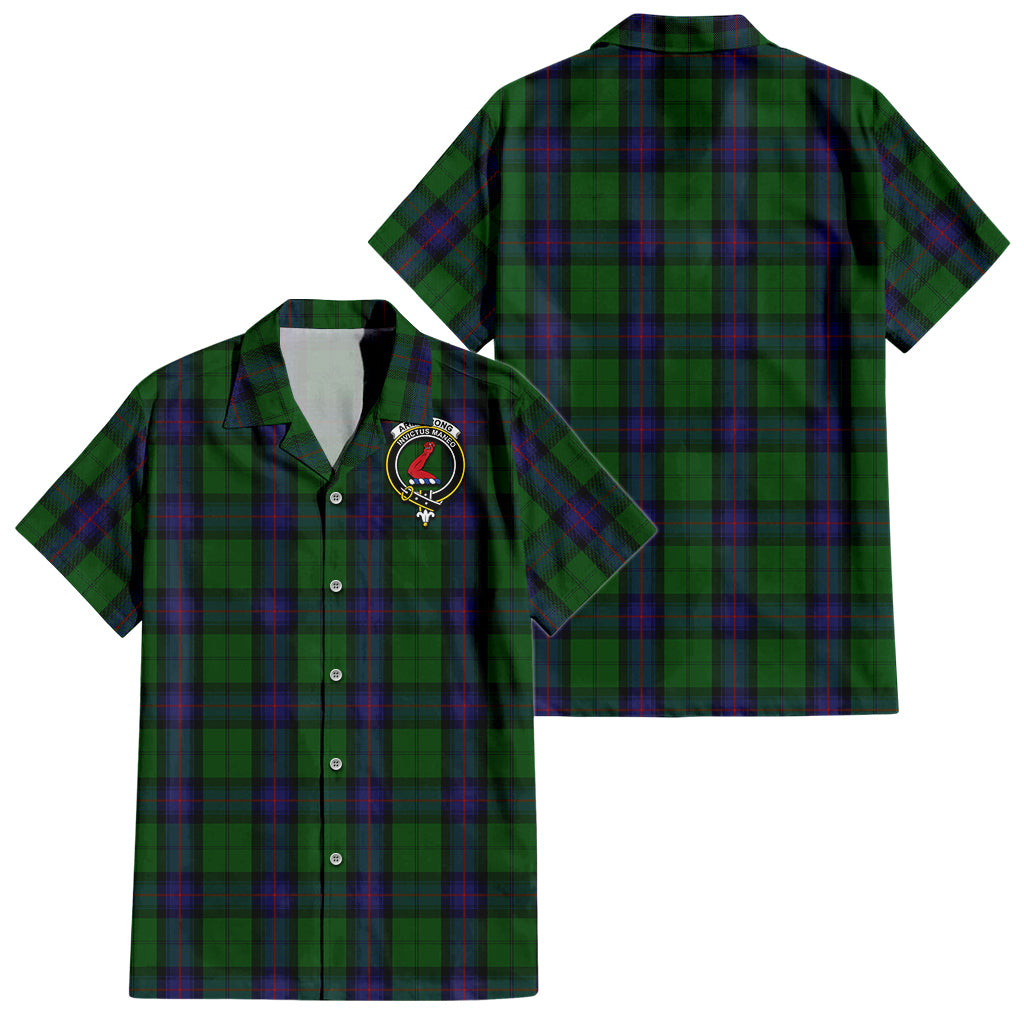 Armstrong Tartan Hawaiian Shirt with Family Crest