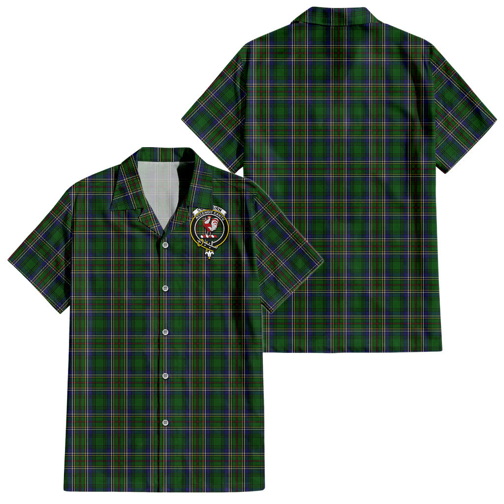 Cockburn Tartan Hawaiian Shirt with Family Crest