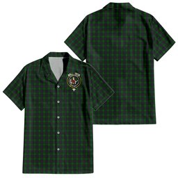 Elphinstone Tartan Hawaiian Shirt with Family Crest