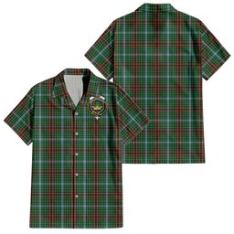 Gayre Tartan Hawaiian Shirt with Family Crest