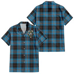Garden (Gardyne) Tartan Hawaiian Shirt with Family Crest