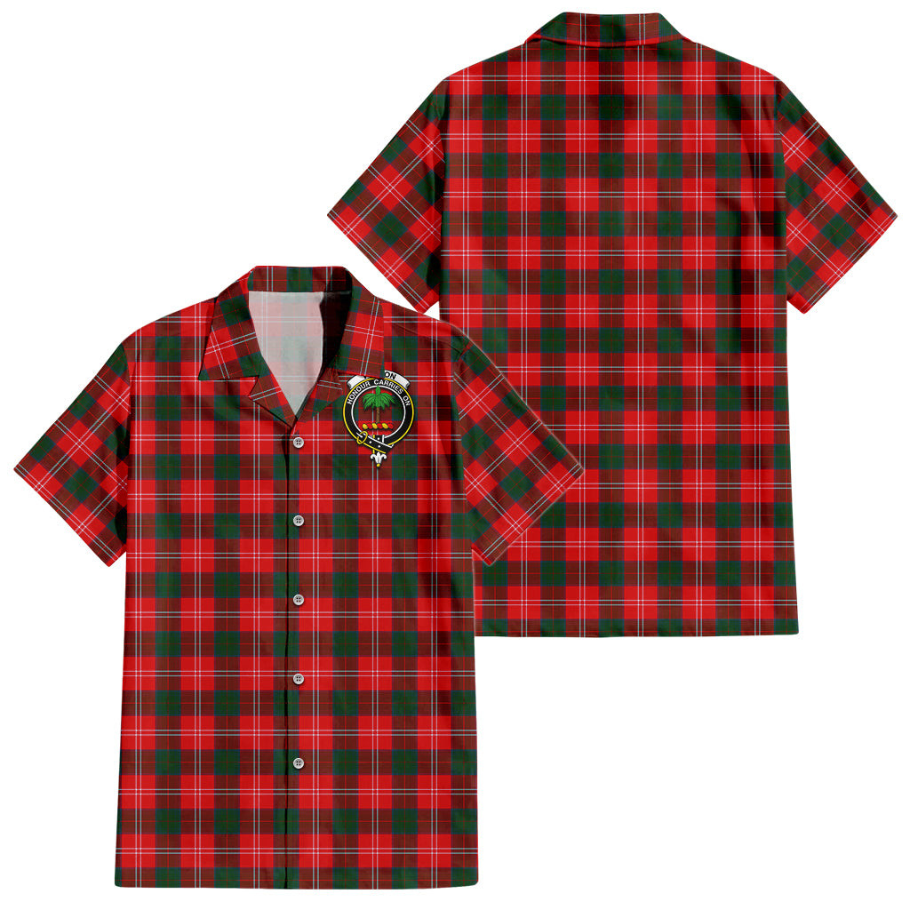 Fenton Tartan Hawaiian Shirt with Family Crest
