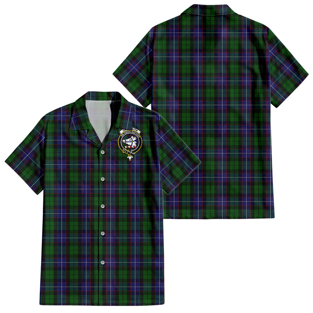 Galbraith Tartan Hawaiian Shirt with Family Crest
