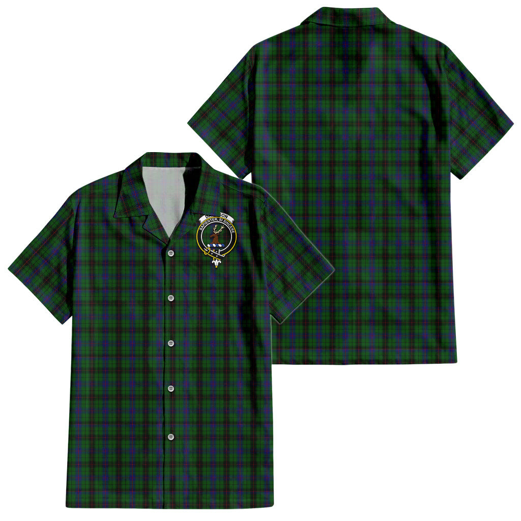 Davidson Tartan Hawaiian Shirt with Family Crest