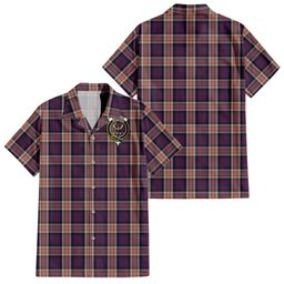 Carnegie Tartan Hawaiian Shirt with Family Crest