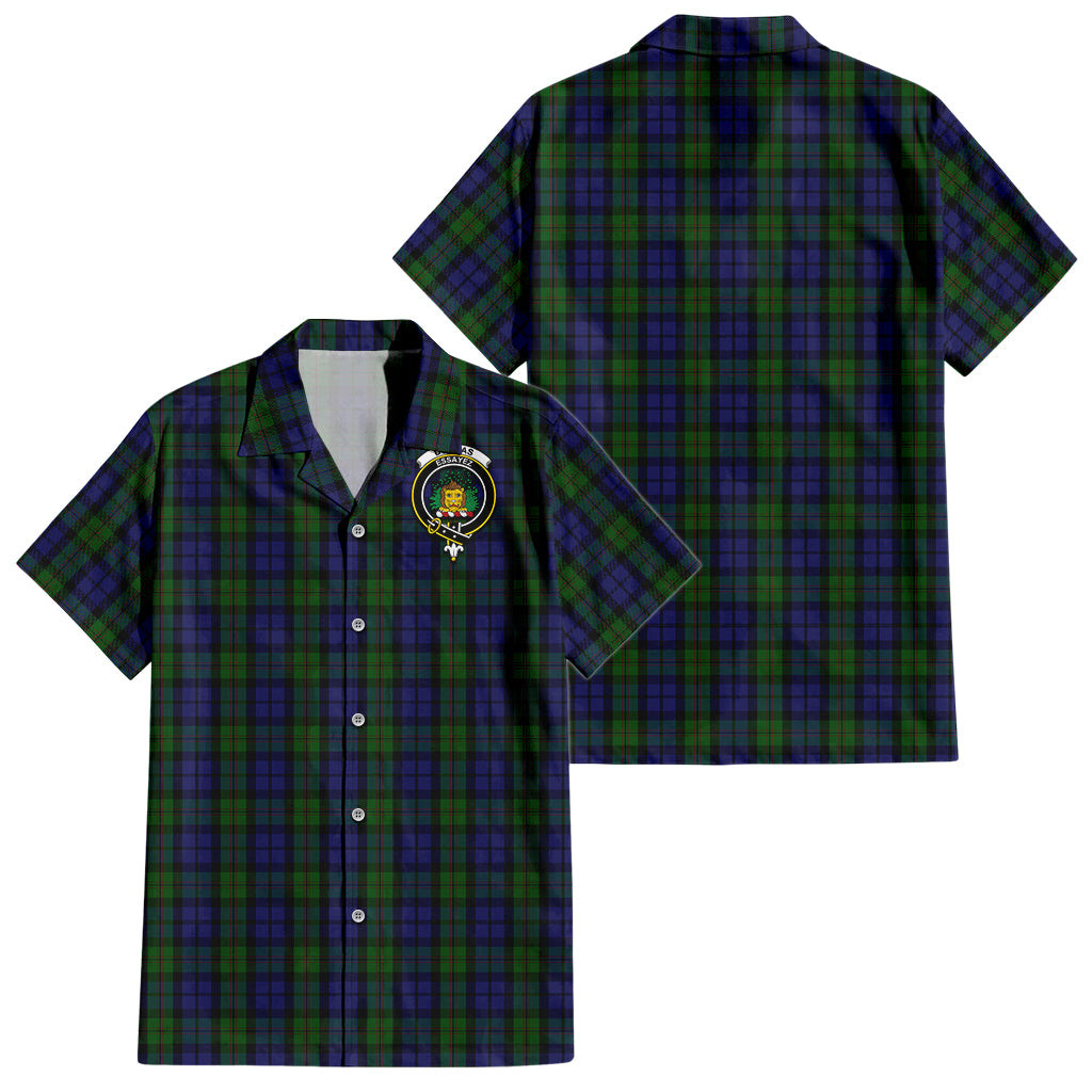 Dundas Tartan Hawaiian Shirt with Family Crest