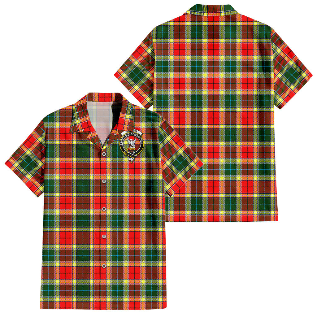 Gibson (Gibbs or Gibsone) Tartan Hawaiian Shirt with Family Crest