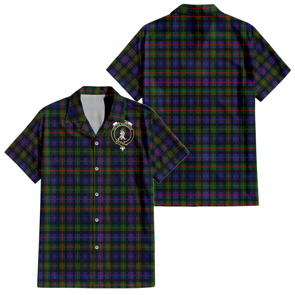 Fleming Tartan Hawaiian Shirt with Family Crest