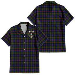 Fleming Tartan Hawaiian Shirt with Family Crest