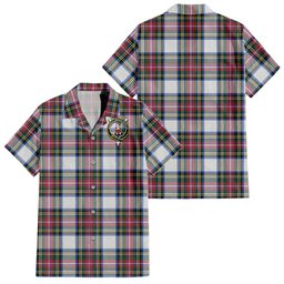 Dennistoun Tartan Hawaiian Shirt with Family Crest