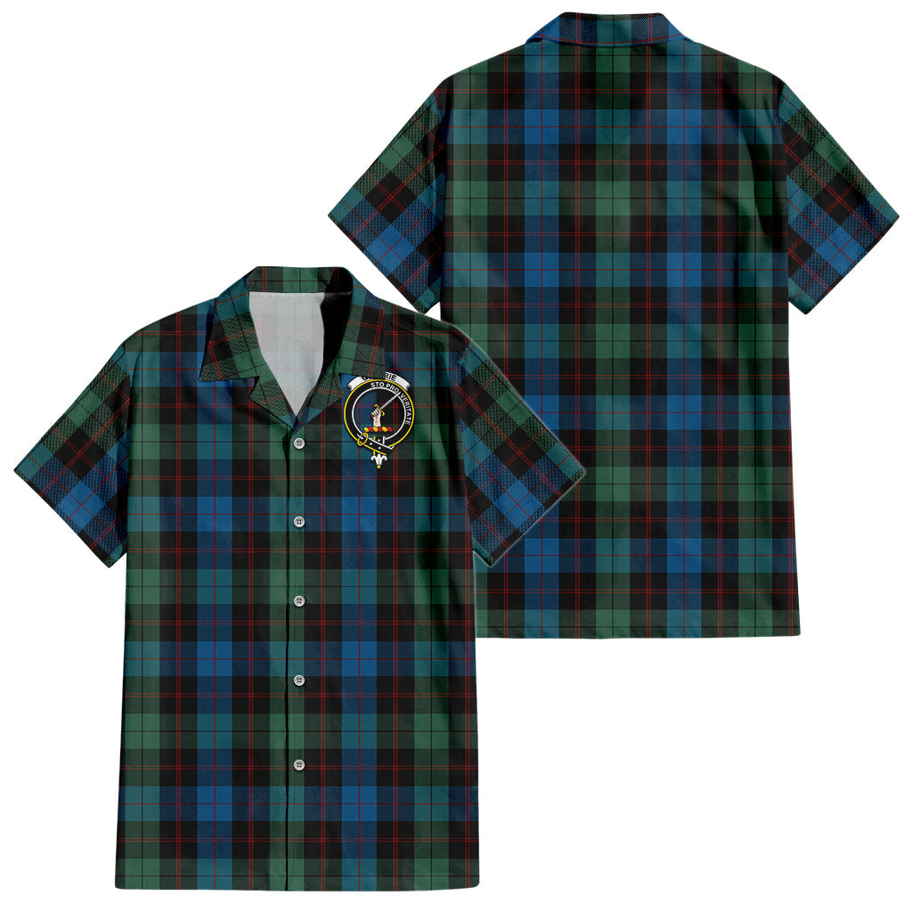 Guthrie Tartan Hawaiian Shirt with Family Crest