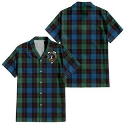 Guthrie Tartan Hawaiian Shirt with Family Crest
