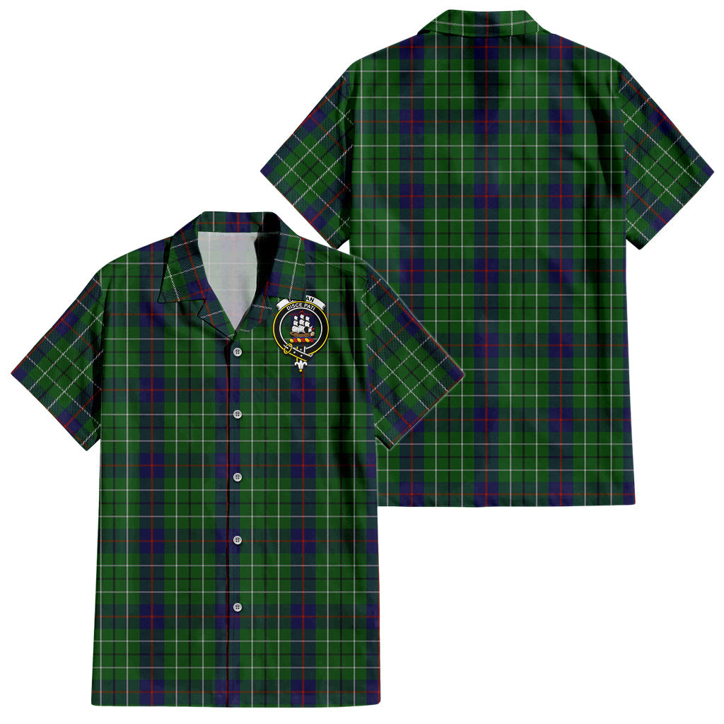 Duncan Tartan Hawaiian Shirt with Family Crest