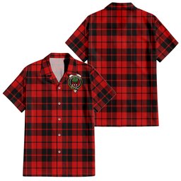 Hogg Tartan Hawaiian Shirt with Family Crest