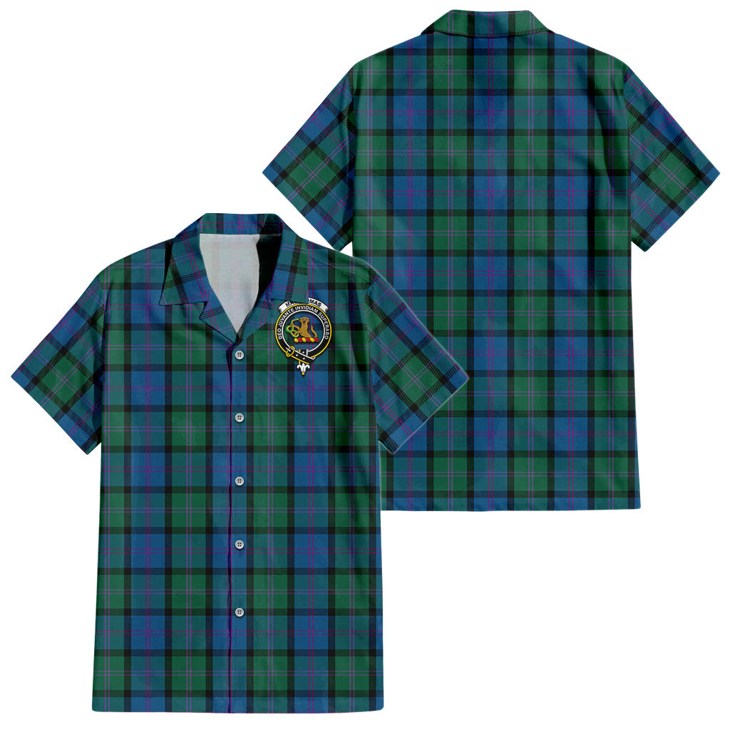 MacThomas (McThomas) Tartan Hawaiian Shirt with Family Crest