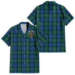 MacThomas (McThomas) Tartan Hawaiian Shirt with Family Crest