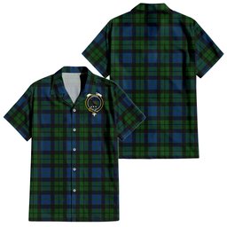 MacKie (McKie) Tartan Hawaiian Shirt with Family Crest