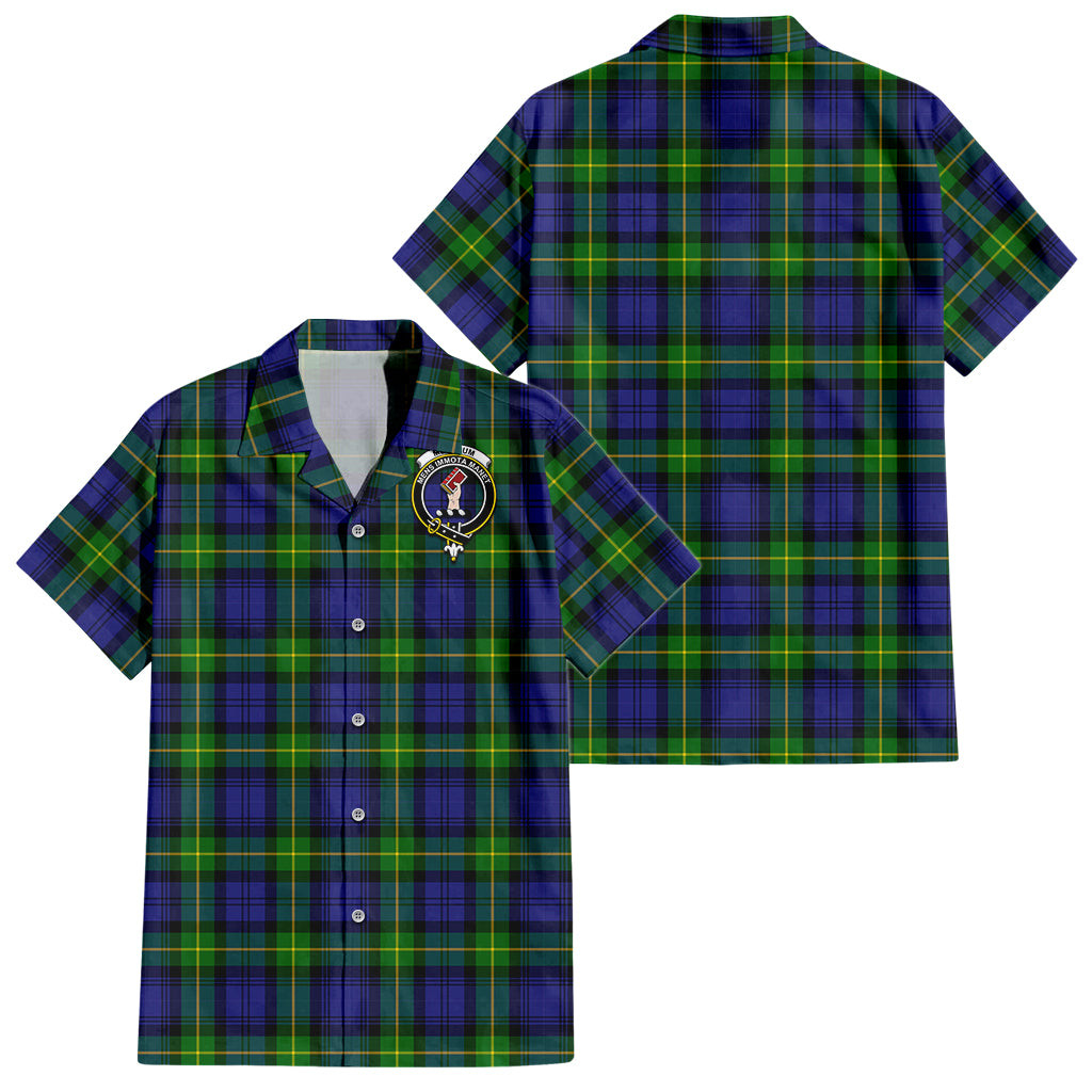Meldrum Tartan Hawaiian Shirt with Family Crest