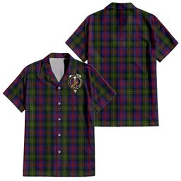MacLennan (McLennan) Tartan Hawaiian Shirt with Family Crest