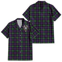 Inglis Tartan Hawaiian Shirt with Family Crest