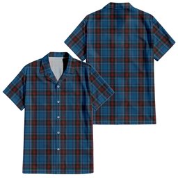 Louth County Ireland Tartan Hawaiian Shirt
