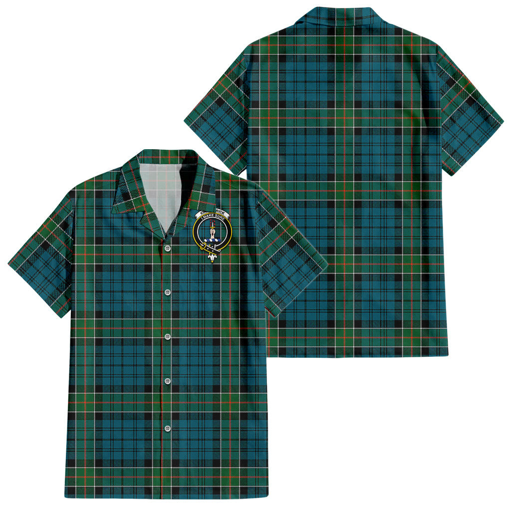 Kirkpatrick Tartan Hawaiian Shirt with Family Crest