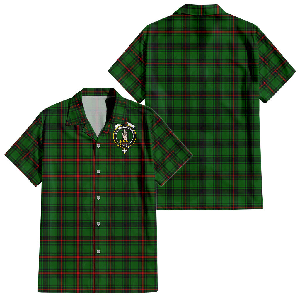 Logie Tartan Hawaiian Shirt with Family Crest