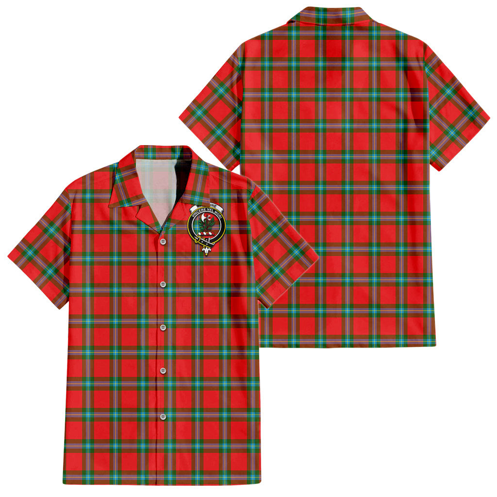 MacLaine (McLaine) Tartan Hawaiian Shirt with Family Crest