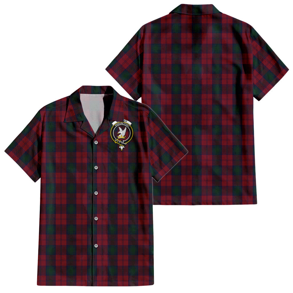 Lindsay Tartan Hawaiian Shirt with Family Crest