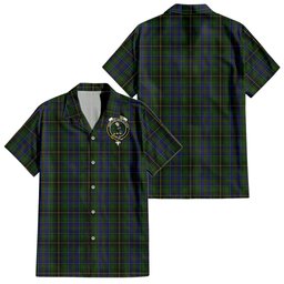 MacInnes (McInnes) Tartan Hawaiian Shirt with Family Crest