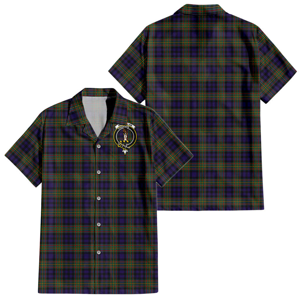 MacLellan (McLellan) Tartan Hawaiian Shirt with Family Crest