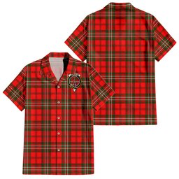 Langlands Tartan Hawaiian Shirt with Family Crest