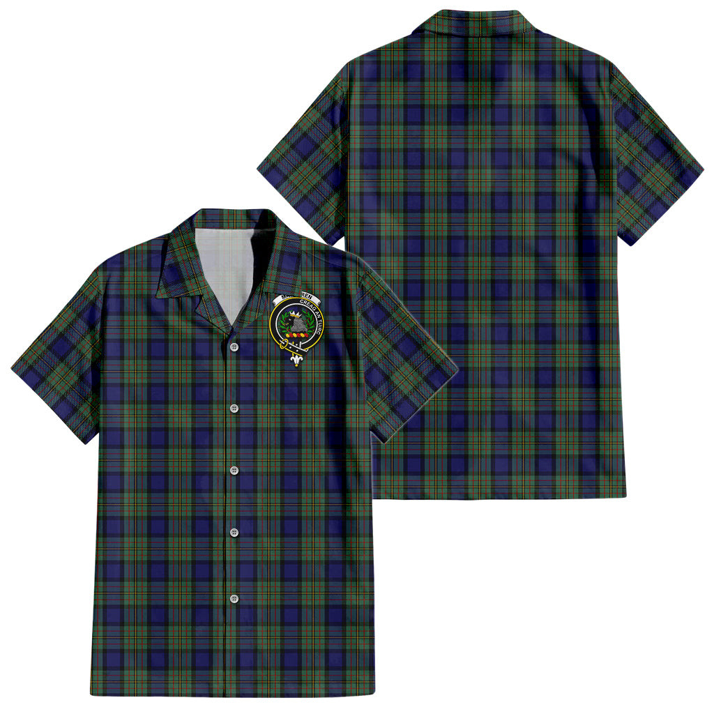 MacLaren (McLaren) Tartan Hawaiian Shirt with Family Crest