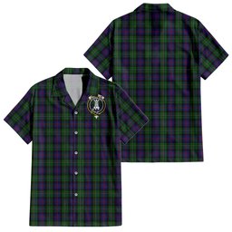 MacCallum (McCallum) Tartan Hawaiian Shirt with Family Crest