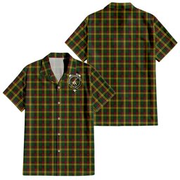 MacMillan (McMillan) Tartan Hawaiian Shirt with Family Crest