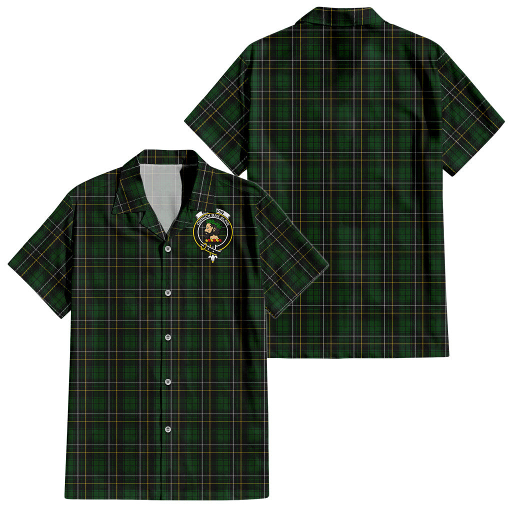 MacAlpine (MacAlpin) Tartan Hawaiian Shirt with Family Crest