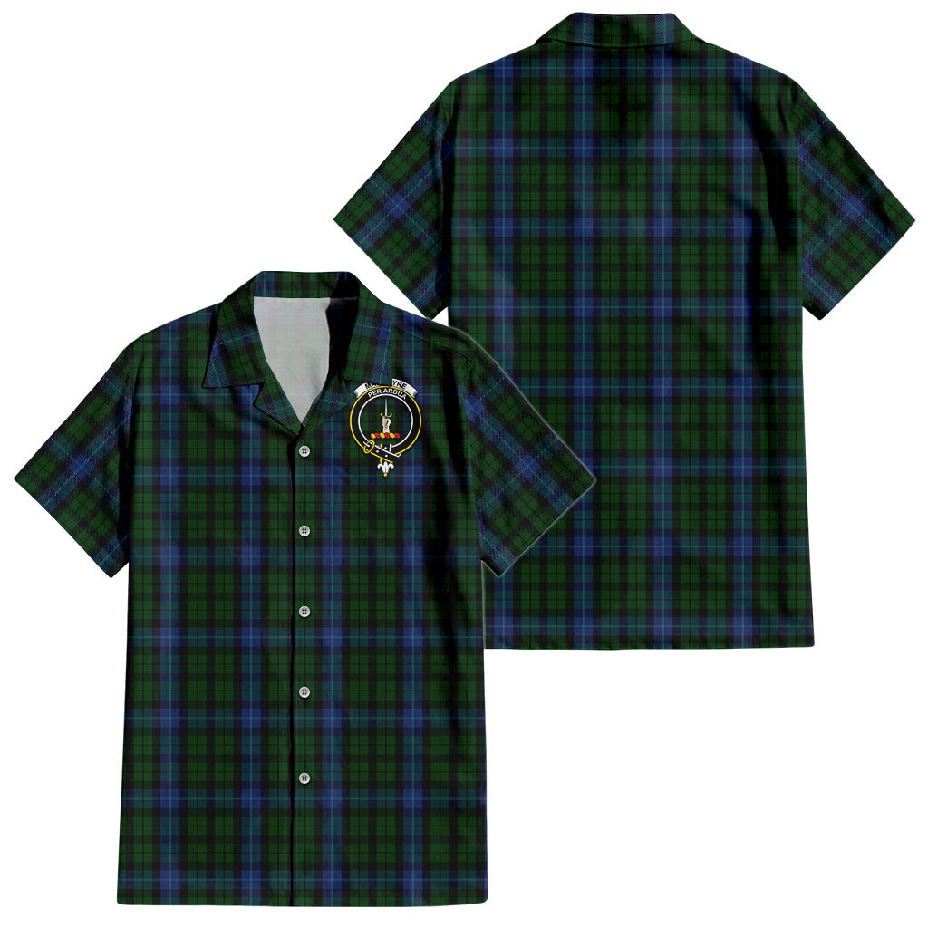 MacIntyre (McIntyre) Tartan Hawaiian Shirt with Family Crest