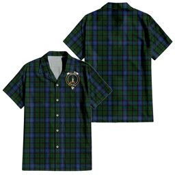 MacIntyre (McIntyre) Tartan Hawaiian Shirt with Family Crest